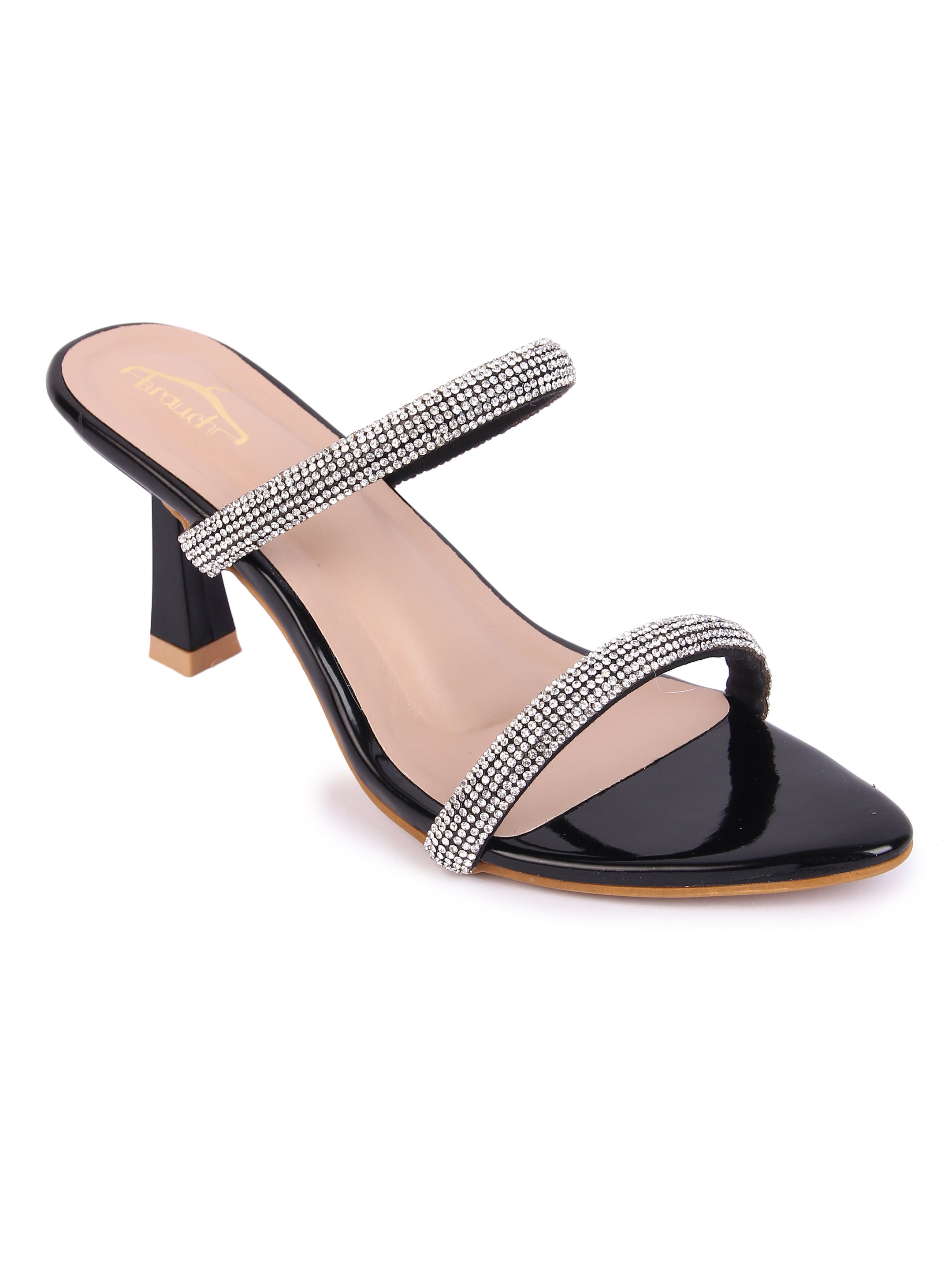 Black Rhinestones Heels Sandals | Sandals Women High Heels Silver - 2023  New Crystal - Aliexpress